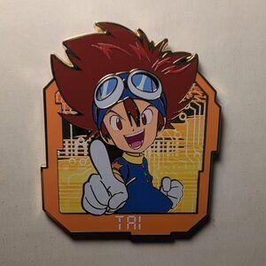 Digimon Mystery Series Tai Enamel Pin Official Collectible Metal Lapel Badge